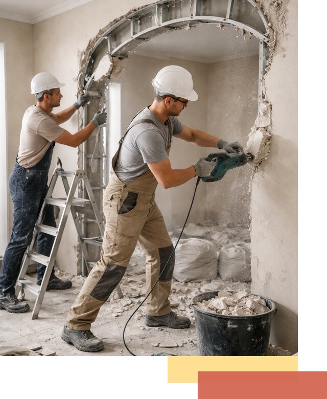 Демонтаж гипсокартонной арки в Шадринске быстро и аккуратно