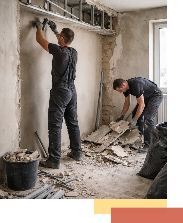 Демонтаж короба из гипсокартона в Шадринске быстро и аккуратно