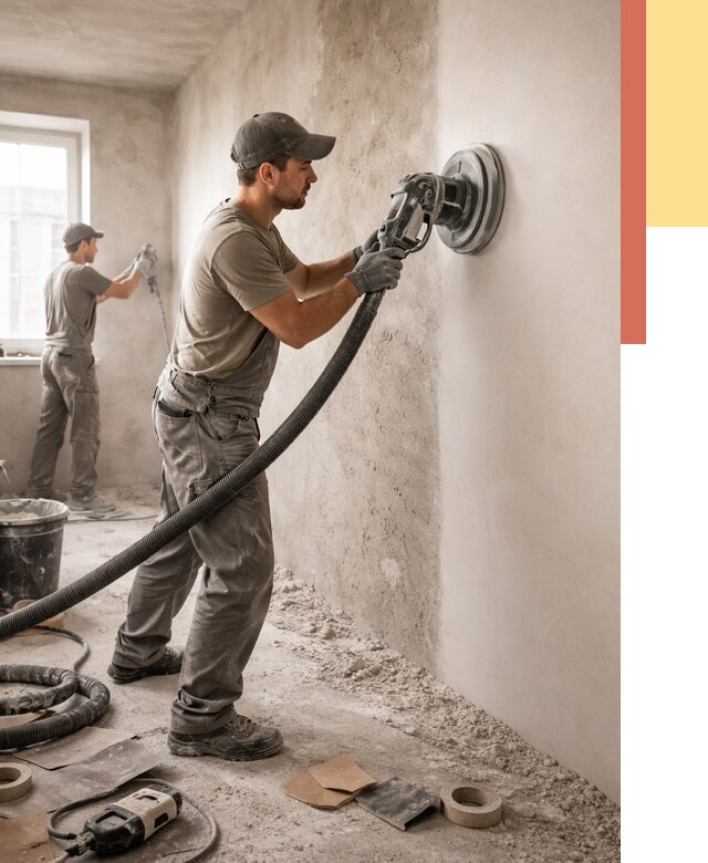 Шлифовка стен в Шадринске от 1241 руб/м2 — быстро и недорого | ОТДЕЛОЧНИК-Шдр