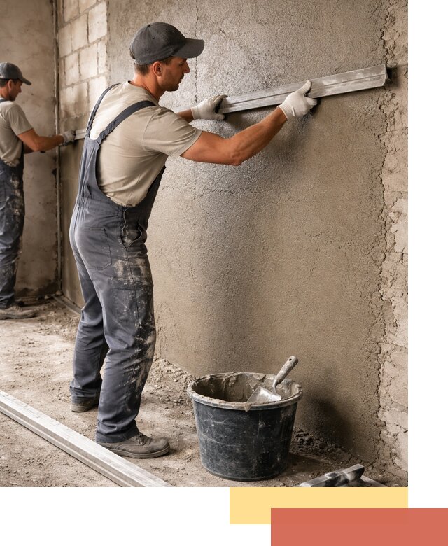 Штукатурка стен цементно-песчаная в Шадринске профессионально