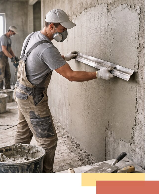 Штукатурка бетонных стен в Шадринске качественно и долговечно