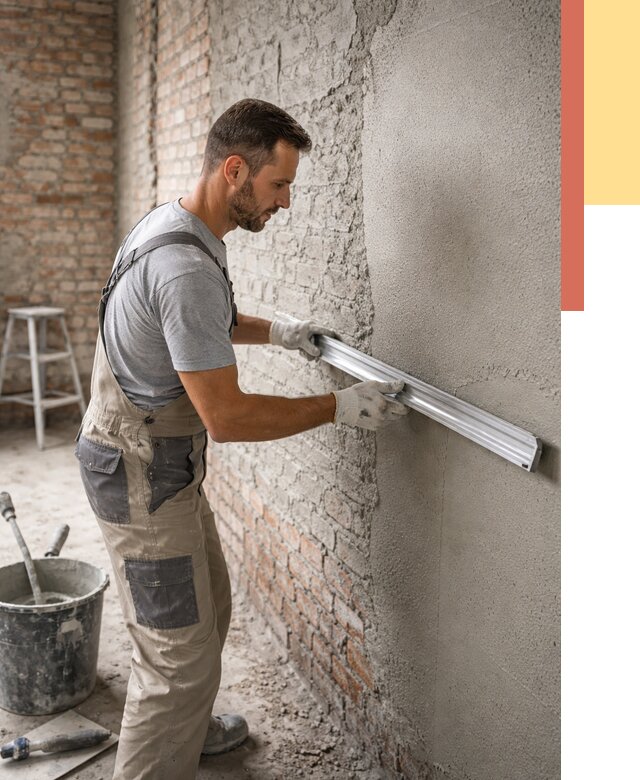 Штукатурка кирпичных стен в Шадринске от 4653 руб/м2 — быстро и недорого | ОТДЕЛОЧНИК-Шдр