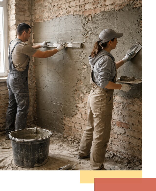 Штукатурка кирпичных стен в Шадринске — качественно и надежно