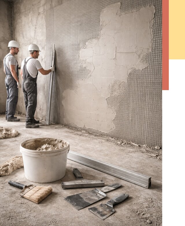 Штукатурка стен по сетке в Шадринске от 5688 руб./м2 — быстро и недорого | ОТДЕЛОЧНИК-Шдр