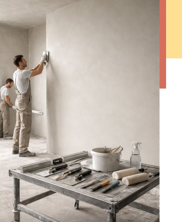 Штукатурка стен под покраску в Шадринске от 4653 руб./м² — качественно и недорого | ОТДЕЛОЧНИК-Шдр