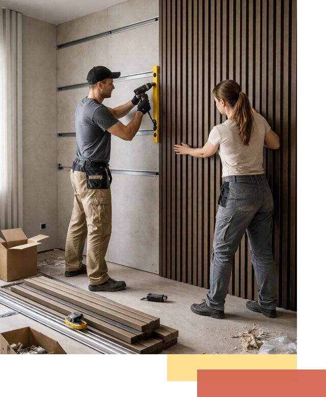 Монтаж реечных панелей на стены в Шадринске