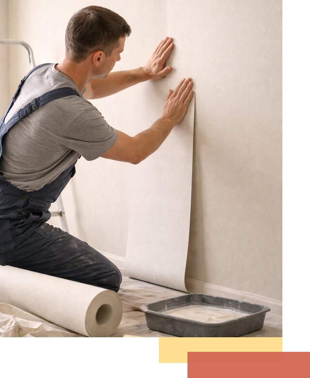 Поклейка флизелиновых обоев в Шадринске качественно и быстро