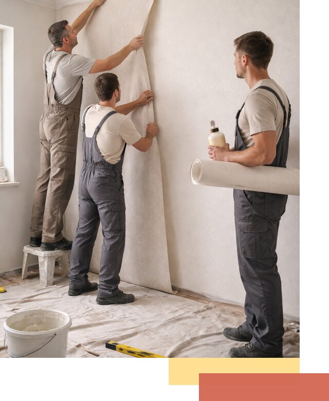 Оклейка стен обоями в Шадринске — качественно и профессионально