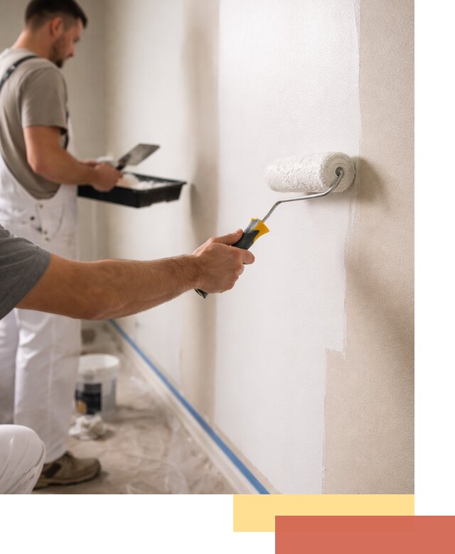 Покраска стен акриловой краской профессионально в Шадринске