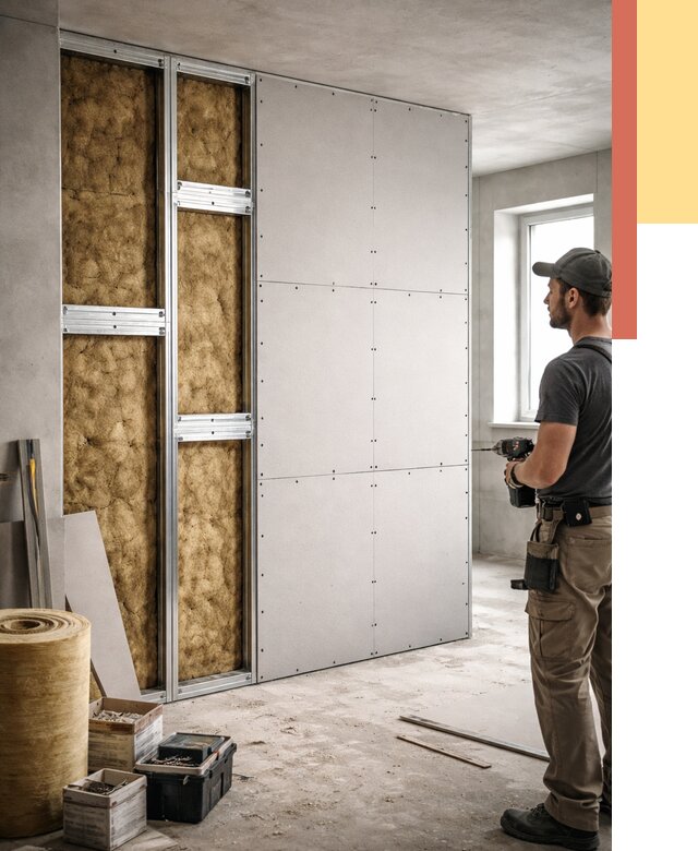 Усиленная перегородка под навеску в Шадринске от 13236 руб. — монтаж под ключ | ОТДЕЛОЧНИК-Шдр