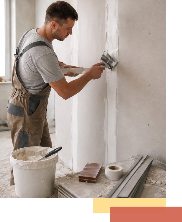 Шпаклевка перегородок из гипсокартона в Шадринске качественно и быстро