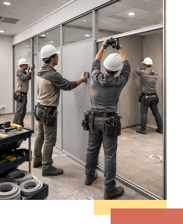 Мобильные офисные перегородки под ключ в Шадринске