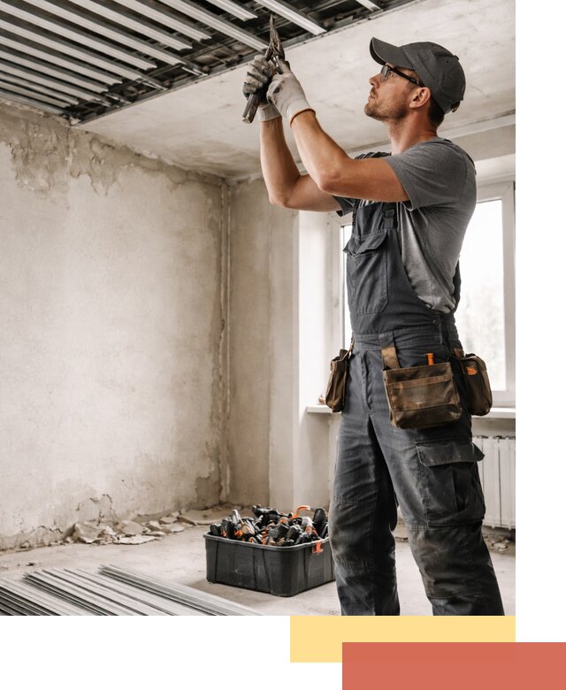 Демонтаж реечного потолка в Шадринске быстро и аккуратно