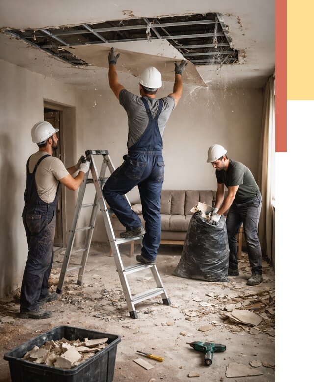 Демонтаж гипсокартонного потолка в Шадринске от 434 руб. за м2 — ОТДЕЛОЧНИК-Шдр