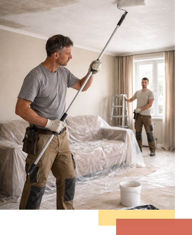 Грунтовка потолка в Шадринске — подготовка под покраску и отделку