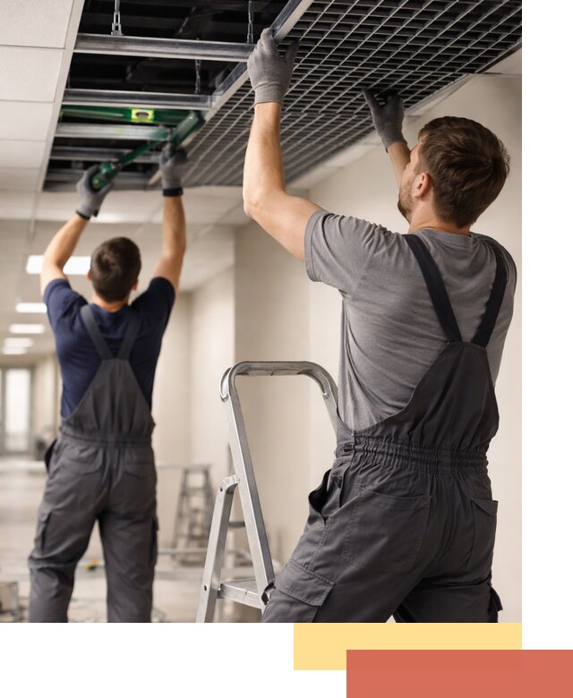 Монтаж потолка Грильято в Шадринске: установка под ключ качественно