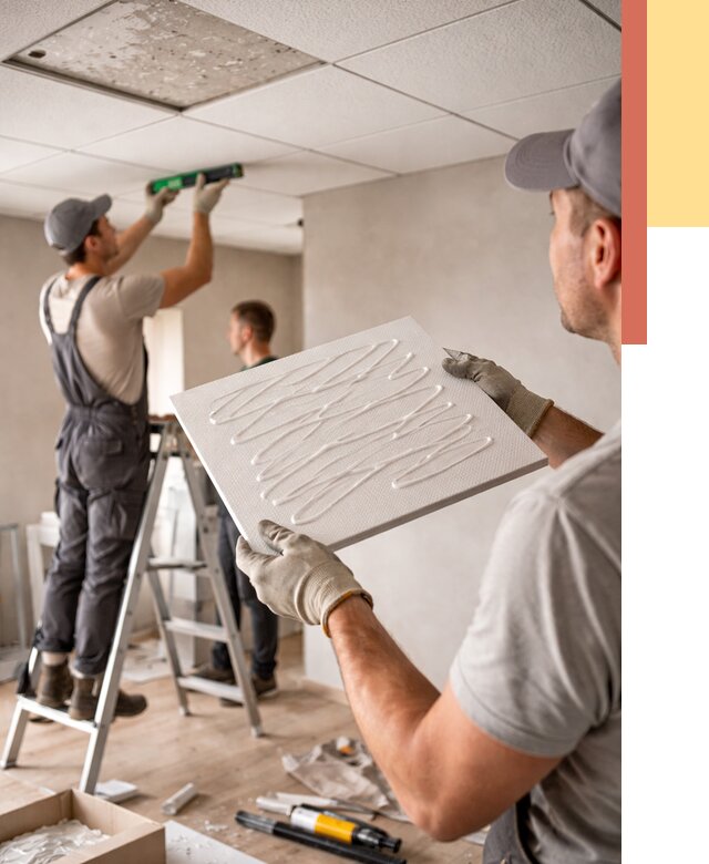 Монтаж потолочной плитки в Шадринске от 4653 руб. — быстро и недорого | ОТДЕЛОЧНИК-Шдр