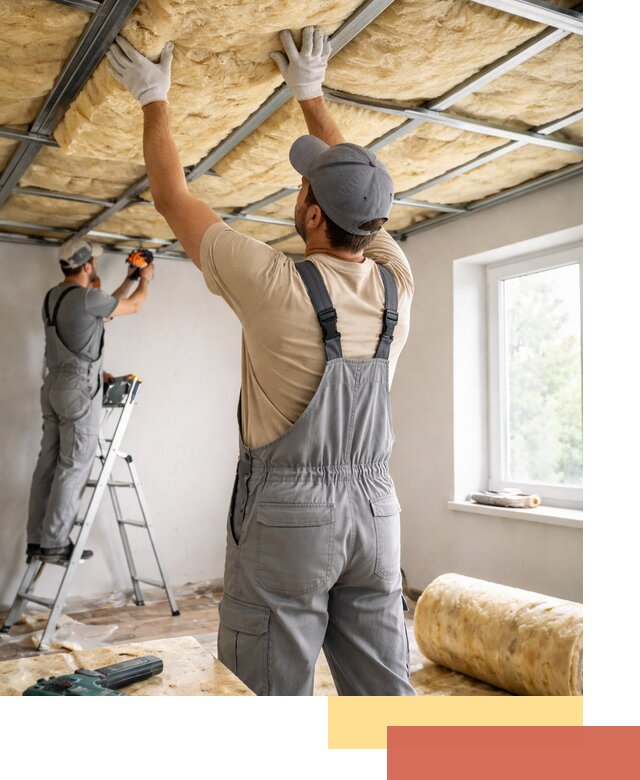 Утепление потолка под ключ в Шадринске качественно и быстро