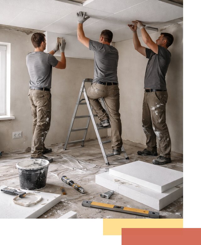 Утепление потолка пенопластом в Шадринске быстро и качественно